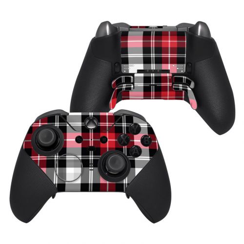Red Plaid Xbox Elite Controller Series 2 Skin