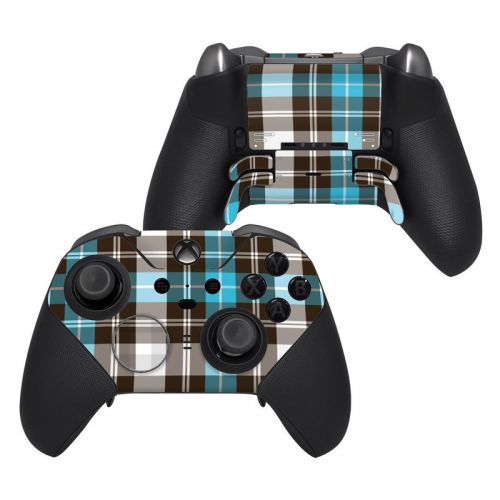 Turquoise Plaid Xbox Elite Controller Series 2 Skin