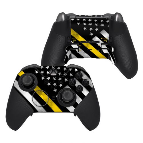 Thin Yellow Line Hero Xbox Elite Controller Series 2 Skin