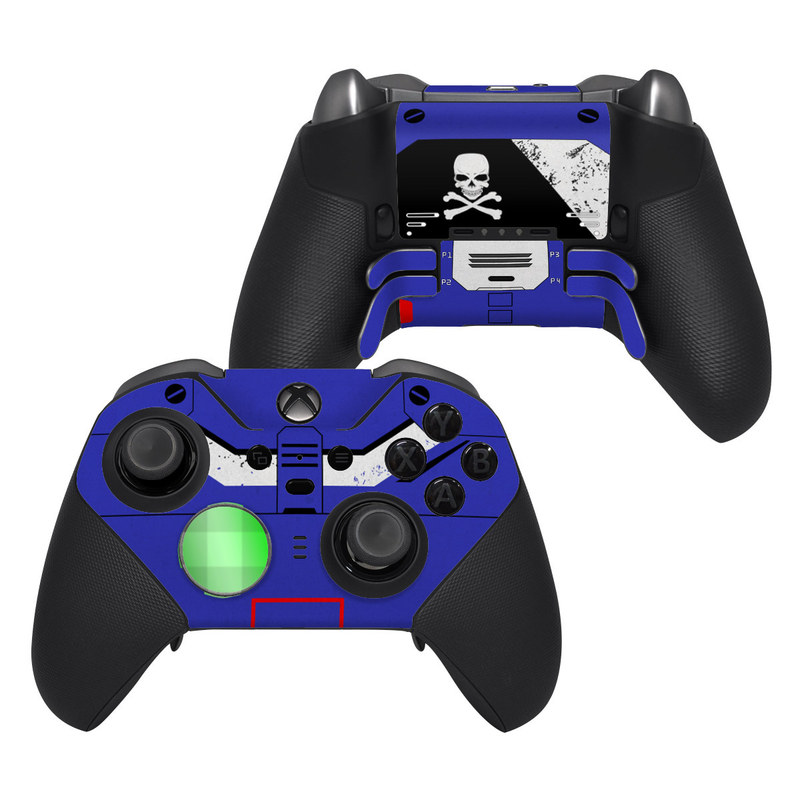 Xbox Elite Controller Series 2 Skin design of Floppy disk, Technology, Electric blue, Fictional character, with white, blue, black, gray colors