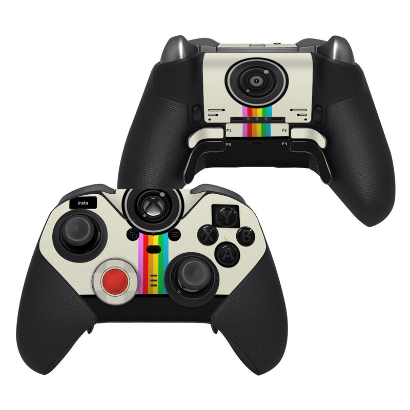 Xbox Elite Controller Series 2 Skin design of Cameras & optics, Camera, Technology, Circle, Electronic device, Electronics, Colorfulness, with gray, black, red colors