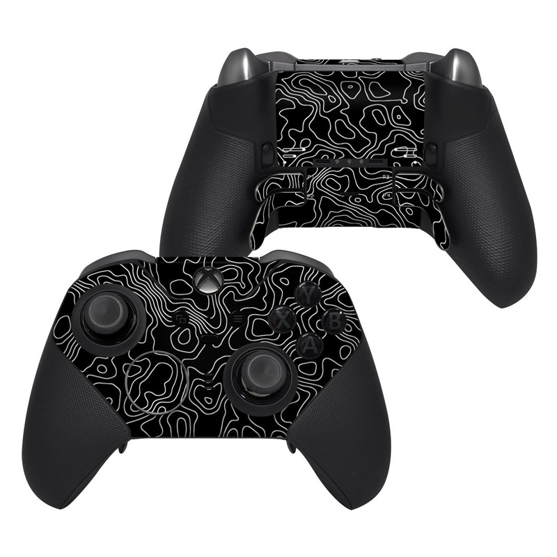 Xbox Elite Controller Series 2 Skin design of Art, Motif, Pattern, Symmetry, Monochrome, Circle, Font, Visual arts, Illustration, Monochrome photography with black, gray colors