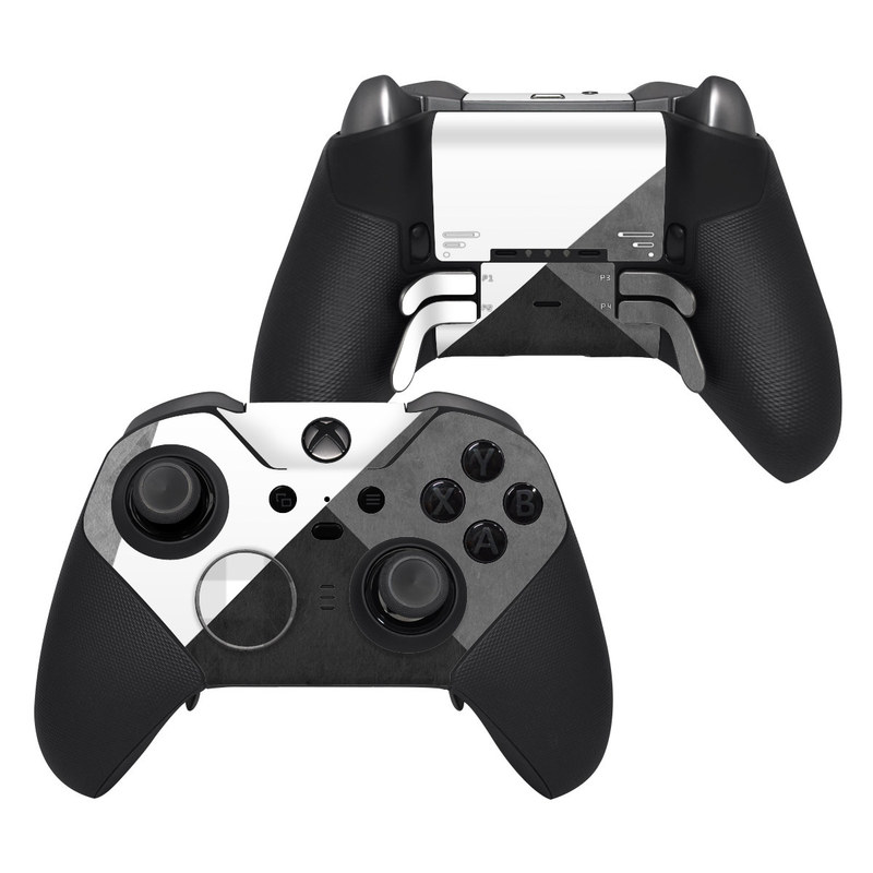 Xbox Elite Controller Series 2 Skin design of Black, White, Black-and-white, Line, Grey, Architecture, Monochrome, Triangle, Monochrome photography, Pattern, with white, black, gray colors