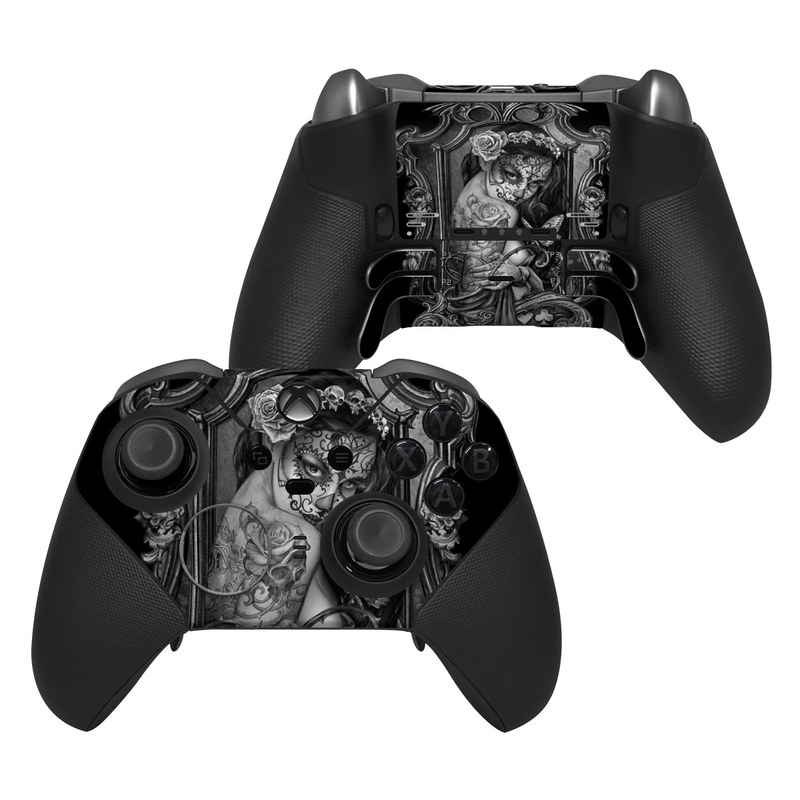 Xbox Elite Controller Series 2 Skin design of Style, Art, Monochrome, Black-and-white, Monochrome Photography, Visual Arts, Illustration, Painting, Drawing, with black, white, gray colors