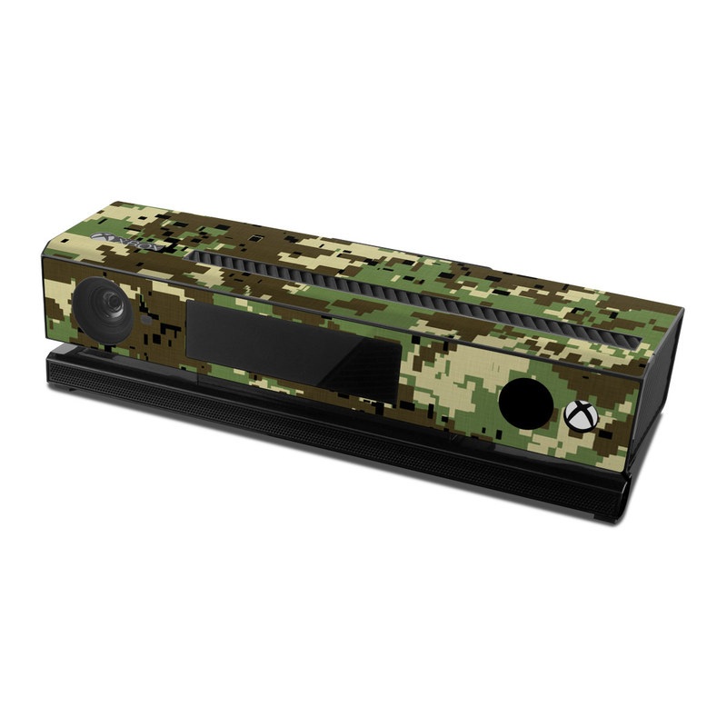 Xbox One Kinect Skin design of Military camouflage, Pattern, Camouflage, Green, Uniform, Clothing, Design, Military uniform, with black, gray, green colors