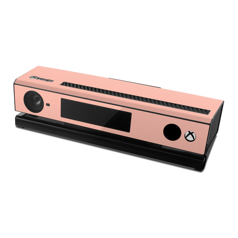 Xbox One Kinect Skin design of Orange, Pink, Peach, Brown, Red, Yellow, Material property, Font, Beige, with orange, yellow, white colors
