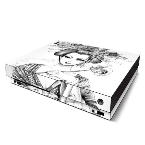 Geisha Sketch Xbox One X Skin