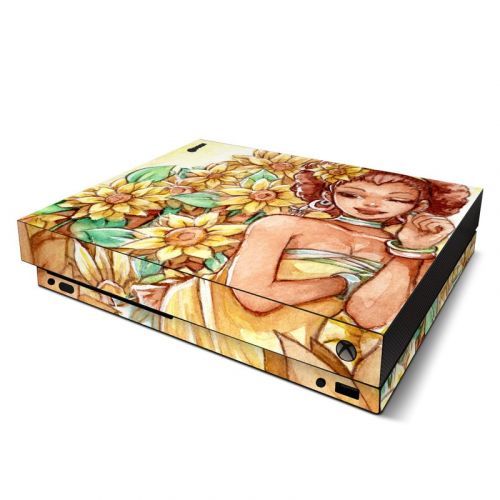 Lady Sunflower Xbox One X Skin