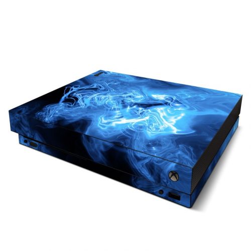 Blue Quantum Waves Xbox One X Skin