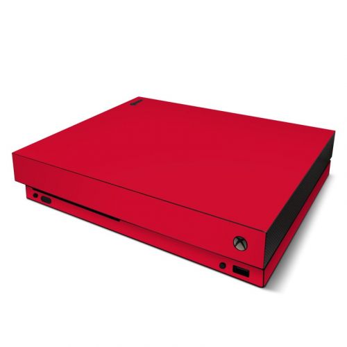 Solid State Red Xbox One X Skin