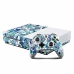 Blue Ink Floral Xbox One S Skin