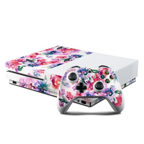 Blurred Flowers Xbox One S Skin