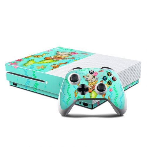 Merkitten with Ukelele Xbox One S Skin