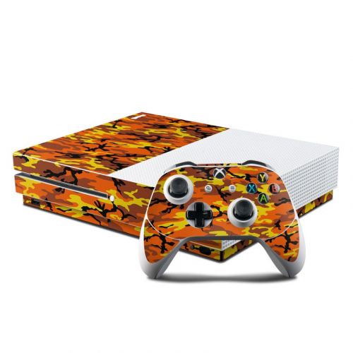 Orange Camo Xbox One S Skin