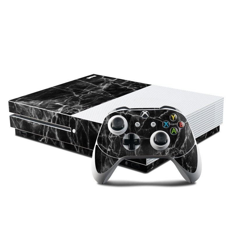 Xbox One S Skin design of Black, White, Nature, Black-and-white, Monochrome photography, Branch, Atmosphere, Atmospheric phenomenon, Tree, Sky with black, white colors