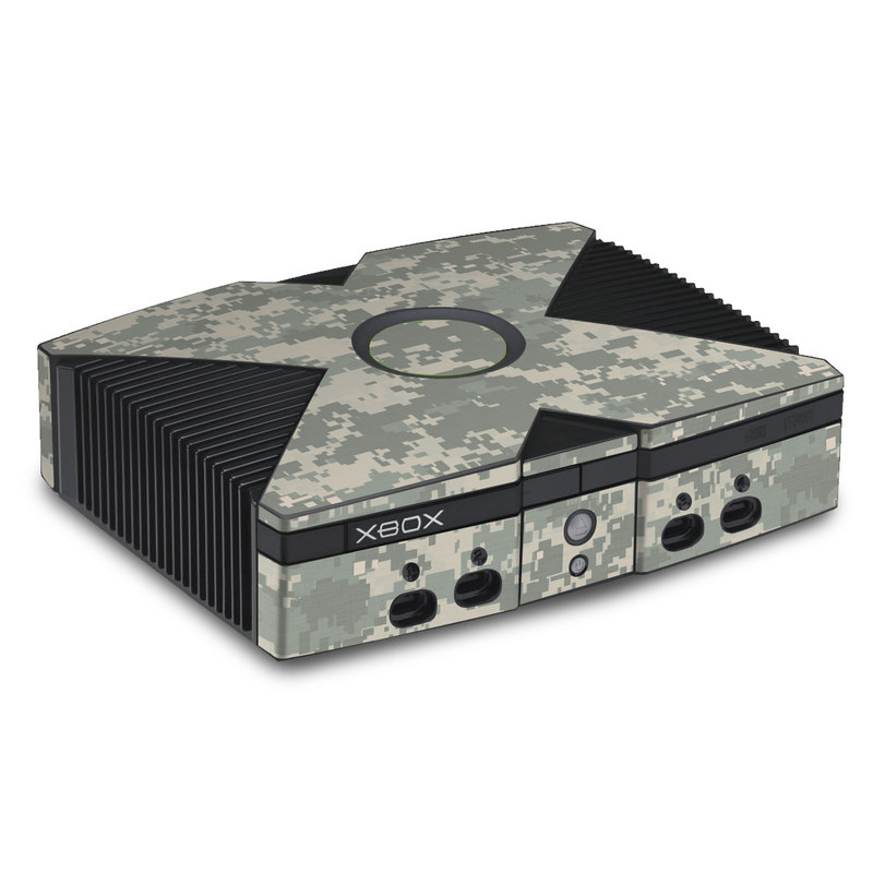 Old Xbox Skin design of Military camouflage, Green, Pattern, Uniform, Camouflage, Design, Wallpaper, with gray, green colors