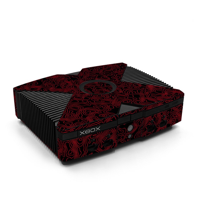 Old Xbox Skin design of Pink, Art, Motif, Magenta, Font, Pattern, Symmetry, Rectangle, Circle, Electric blue, with black, red colors