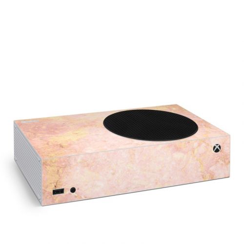 Rose Gold Marble Xbox Series S Skin