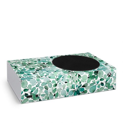 Watercolor Eucalyptus Leaves Xbox Series S Skin