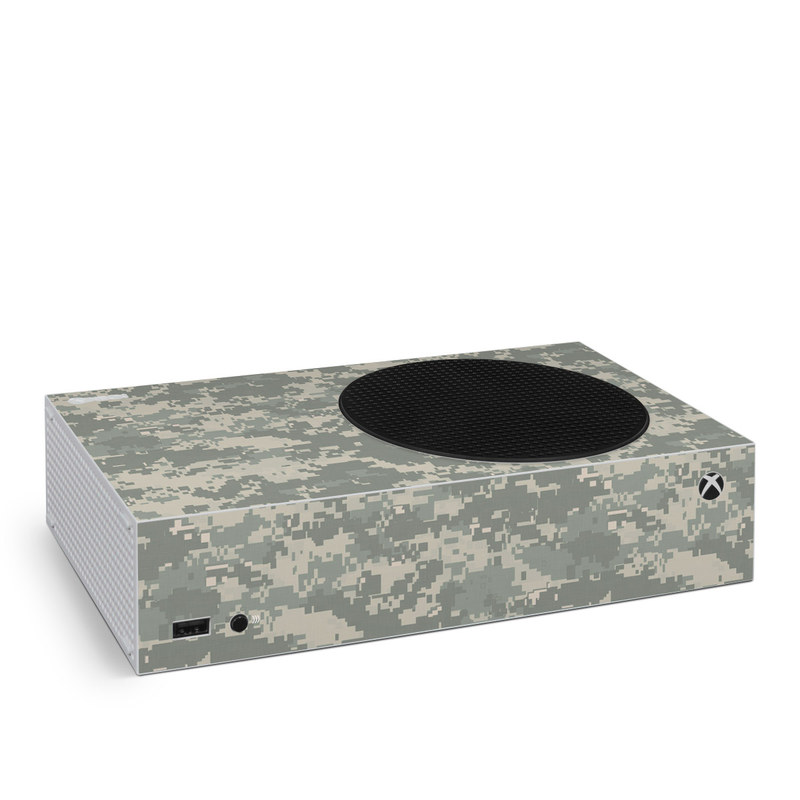 Xbox Series S Skin design of Military camouflage, Green, Pattern, Uniform, Camouflage, Design, Wallpaper, with gray, green colors