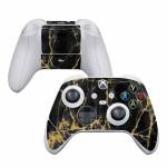 Black Gold Marble Xbox Series S Controller Skin