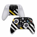 Thin Yellow Line Hero Xbox Series S Controller Skin