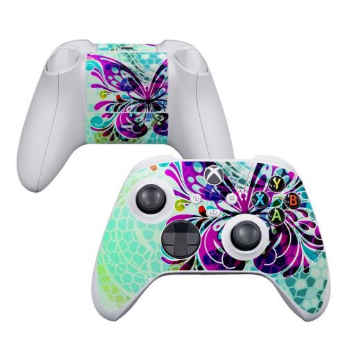 Butterfly Glass Xbox Series S Controller Skin