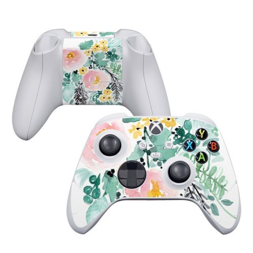 Blushed Flowers Xbox Series S Controller Skin