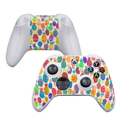 Colorful Pineapples Xbox Series S Controller Skin