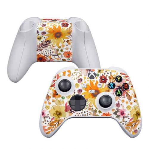 Summer Watercolor Sunflowers Xbox Series S Controller Skin