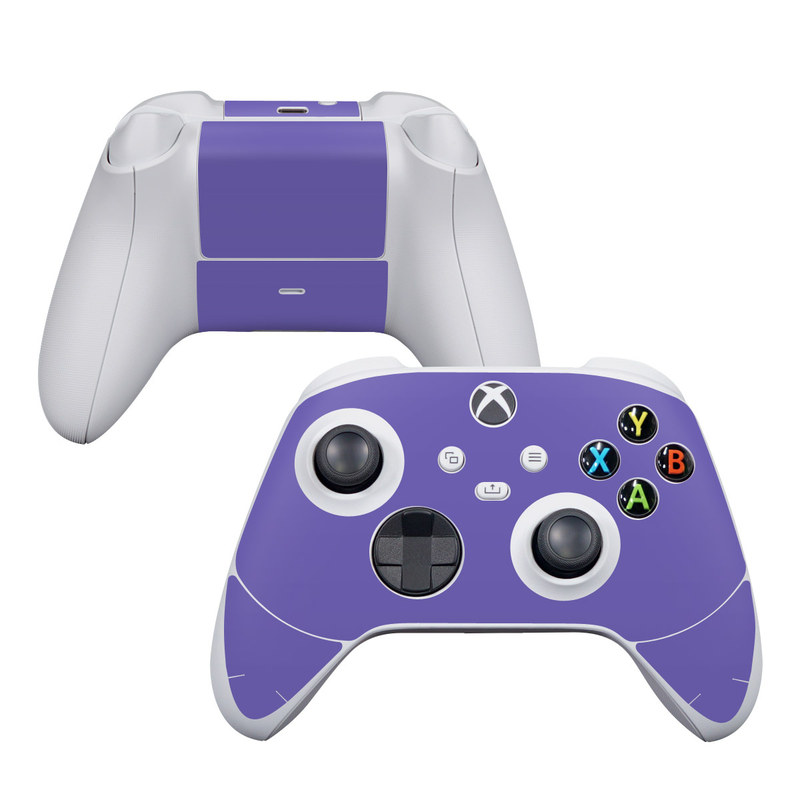 Xbox Series S Controller Skin design of Blue, Violet, Sky, Purple, Daytime, Black, Lilac, Cobalt blue, Pink, Azure, with purple colors