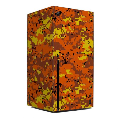 Digital Orange Camo Xbox Series X Skin