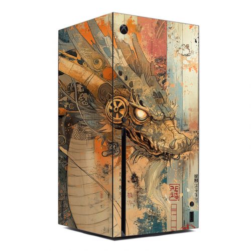 Orange Dragon Xbox Series X Skin