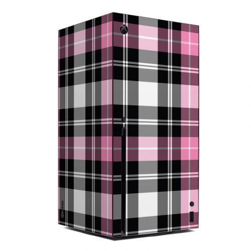 Pink Plaid Xbox Series X Skin