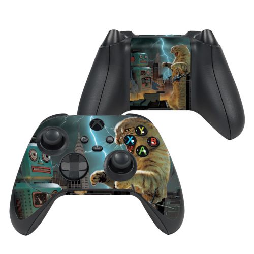 Catzilla Vs Robot Xbox Series X Controller Skin