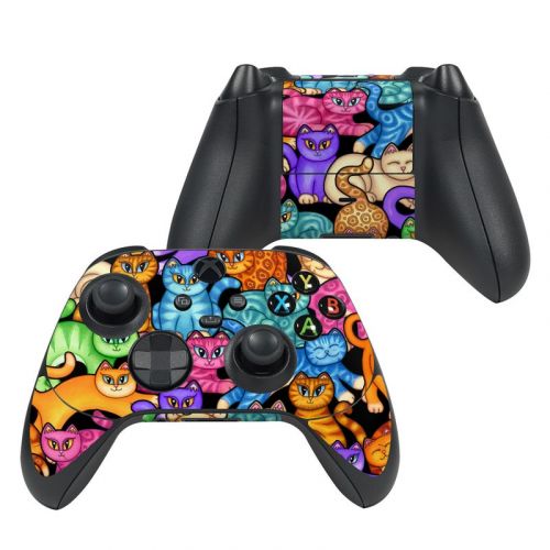 Colorful Kittens Xbox Series X Controller Skin