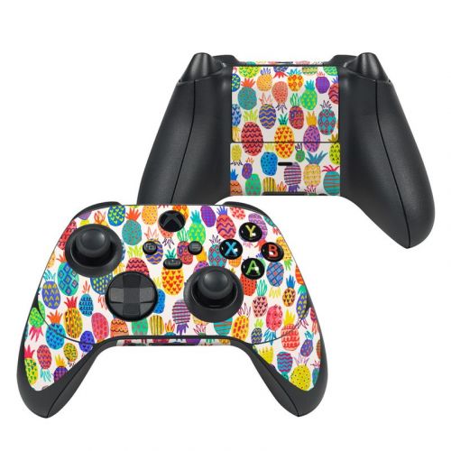 Colorful Pineapples Xbox Series X Controller Skin