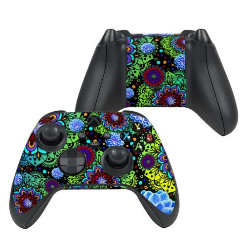 Funky Floratopia Xbox Series X Controller Skin