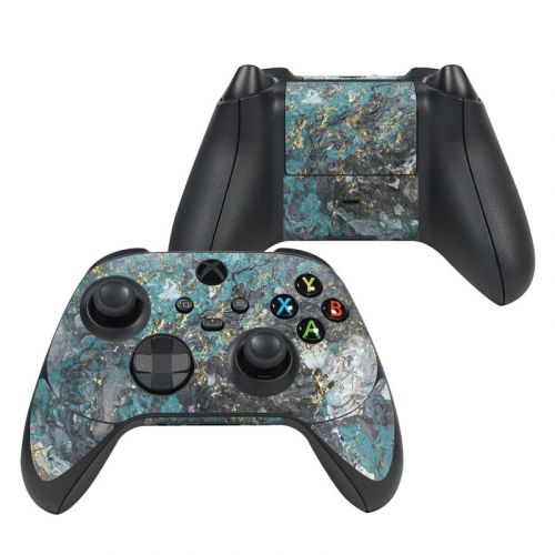 Gilded Glacier Marble Xbox Series X Controller Skin