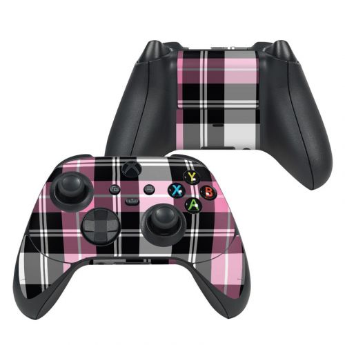 Pink Plaid Xbox Series X Controller Skin