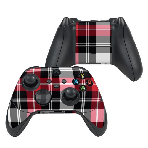 Red Plaid Xbox Series X Controller Skin