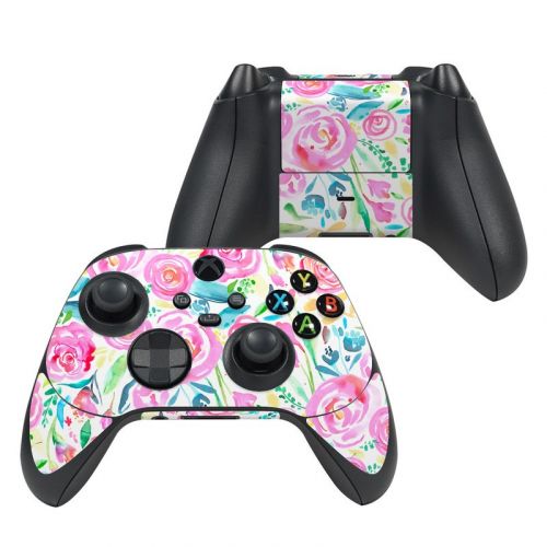 Watercolor Roses Xbox Series X Controller Skin