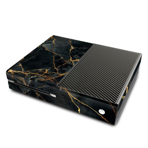 Repaired Black Marble Xbox One Skin