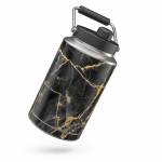 Black Gold Marble Yeti Rambler Jug One Gallon Skin