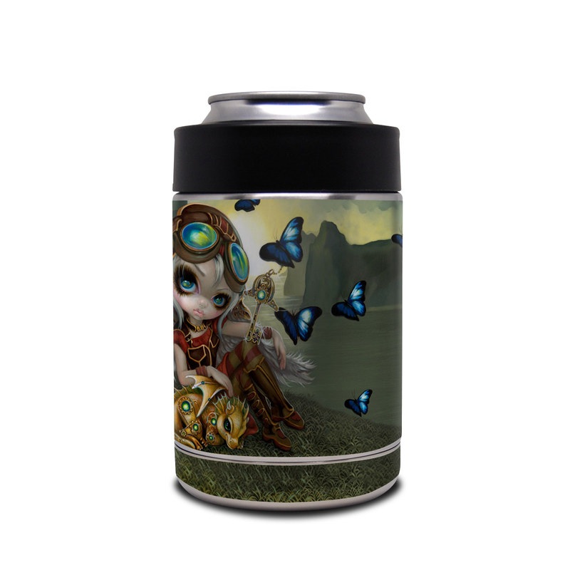 Yeti Rambler Colster Skin design of Cg artwork, Illustration, Fictional character, Art, Mythology, Games, Massively multiplayer online role-playing game, with black, green, red, yellow, brown, blue colors