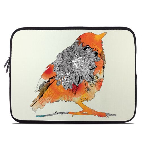 Orange Bird Laptop Sleeve