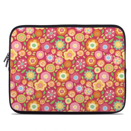 Flowers Squished Laptop Sleeve