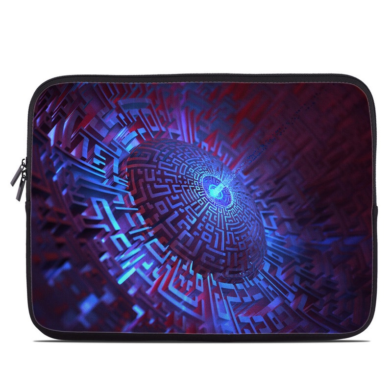 Laptop Sleeve design of Blue, Light, Fractal art, Electric blue, Purple, Water, Psychedelic art, Organism, Art, Spiral with black, blue colors
