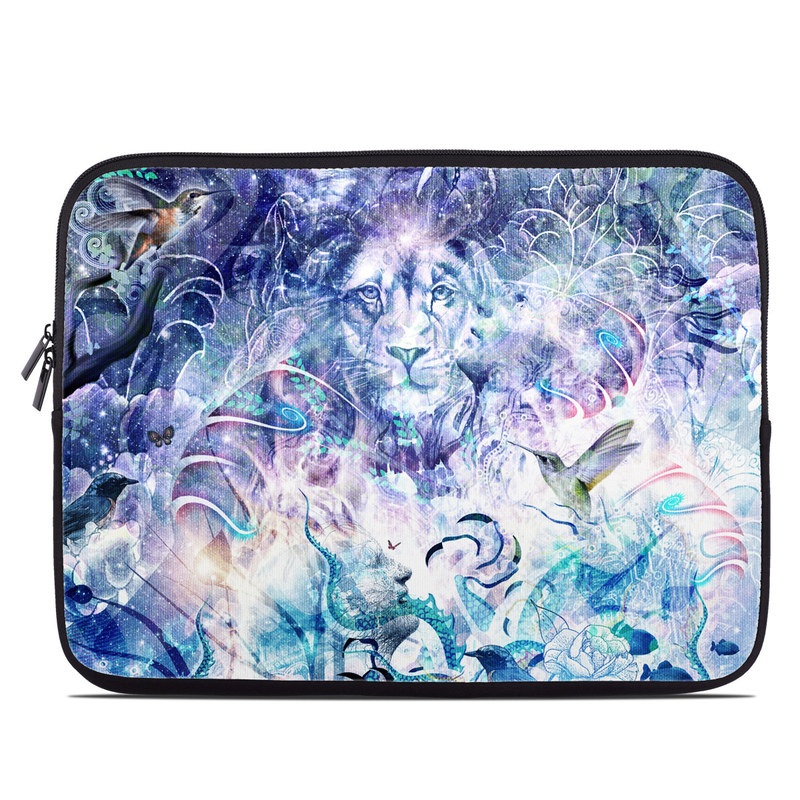 Laptop Sleeve design of Psychedelic art, Water, Fractal art, Art, Pattern, Graphic design, Design, Illustration, Electric blue, Visual arts with blue, purple, green, red, gray, white colors