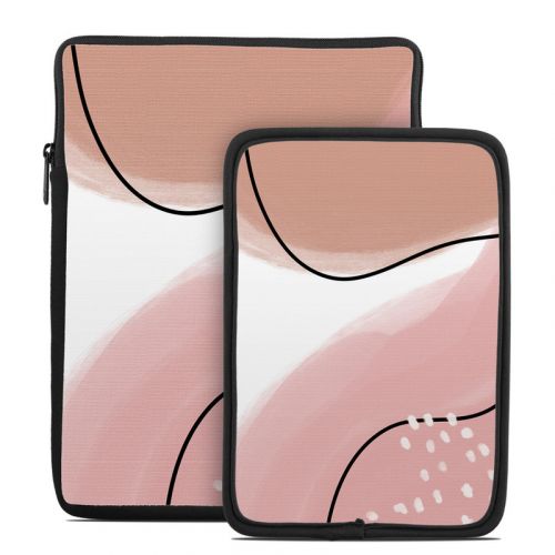 Abstract Pink and Brown Tablet Sleeve